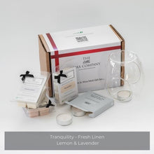 Gift Set Burner & 3 Wax Melts (Tranquility, Fresh Linen, Lemon & Lavender)