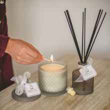 Candle - Large Diamond - Midnight Grey - The Little Wax Company -  Handmade Wax Melts & Candles, Reed Diffusers & Room Sprays made with Soy Wax in Dublin, ireland