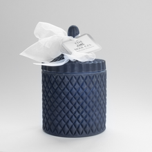 Candle - Large Diamond - Navy Blue - The Little Wax Company -  Handmade Wax Melts & Candles, Reed Diffusers & Room Sprays made with Soy Wax in Dublin, ireland